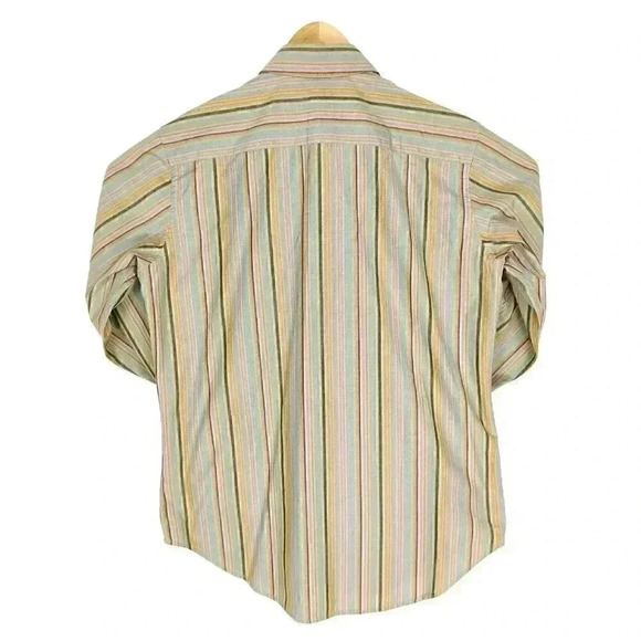 Robert Graham Long Sleeve Casual Shirt S Button-Up Collared Striped Cotton - Picture 3 of 8